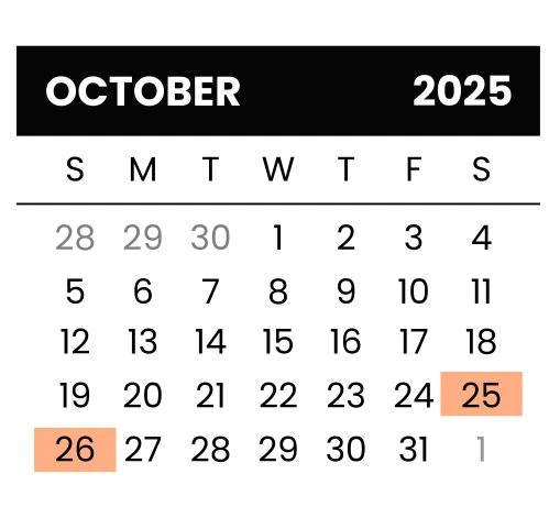 October Dates